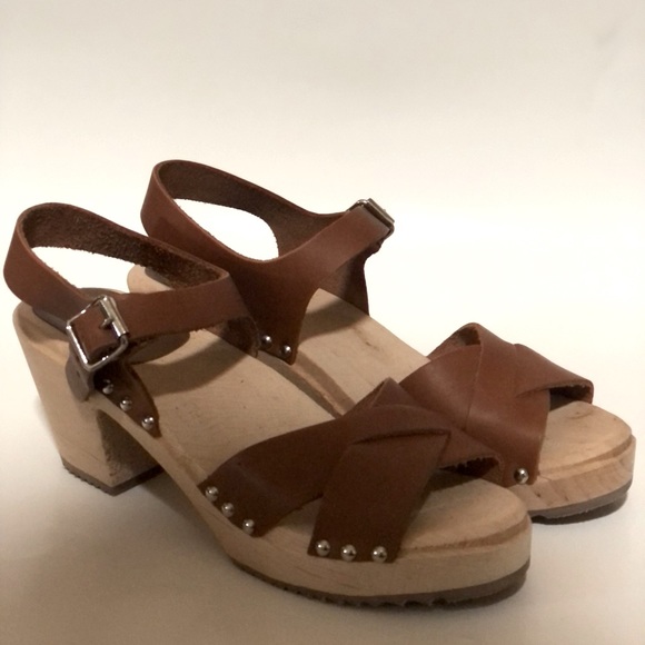 New MIA open toe clogs brown 40 - Picture 1 of 5